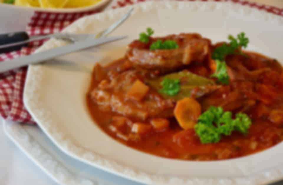 Delicious Osso Buco traditional dish